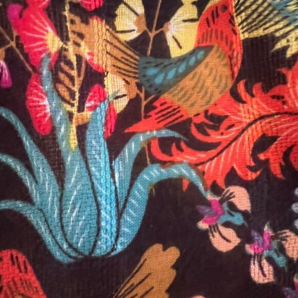 Kaftan Kimono Robe Coverup Colorful birds of paradise - Picture 5 of 8